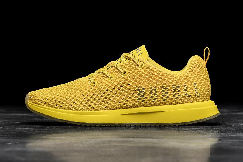 Men\'s Nobull Rubber Ducky Mesh Running Shoes Yellow | SG J2113P